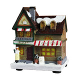 Maxbell 12cm Tall Christmas LED Light Winter Village Miniature House Style_C