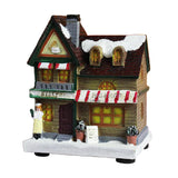 Maxbell 12cm Tall Christmas LED Light Winter Village Miniature House Style_C