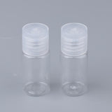Maxbell 20Pcs Plastic Refillable Empty Bottles Travel Containers with Flip Cap Clear