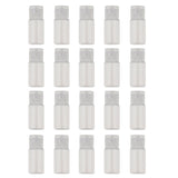 Maxbell 20Pcs Plastic Refillable Empty Bottles Travel Containers with Flip Cap Clear
