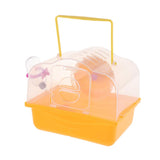 Maxbell Portable Carrier Hamster Carry Case Cage with Water Bottle Outdoor orange