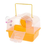 Maxbell Portable Carrier Hamster Carry Case Cage with Water Bottle Outdoor orange