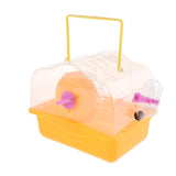 Maxbell Portable Carrier Hamster Carry Case Cage with Water Bottle Outdoor orange