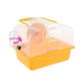 Maxbell Portable Carrier Hamster Carry Case Cage with Water Bottle Outdoor orange