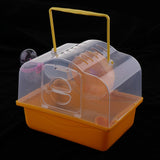 Maxbell Portable Carrier Hamster Carry Case Cage with Water Bottle Outdoor orange