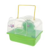 Maxbell Portable Carrier Hamster Carry Case Cage with Water Bottle Outdoor green