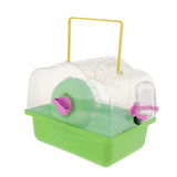 Maxbell Portable Carrier Hamster Carry Case Cage with Water Bottle Outdoor green