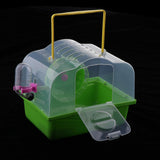 Maxbell Portable Carrier Hamster Carry Case Cage with Water Bottle Outdoor green