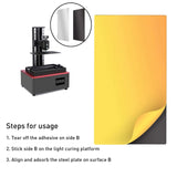 Maxbell 3D Printer 196X126mm SLA/DLP Resin Light-Cured Flex Plate Magnetic Sheet