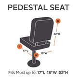Maxbell Large Boat Folding Waterproof Yacht Seat Cover Fits Colors White