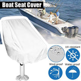 Maxbell Large Boat Folding Waterproof Yacht Seat Cover Fits Colors White