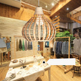 Maxbell Bamboo Pendant Lampshade Room Hanging Ceiling Lamp Light Shade Bamboo Color