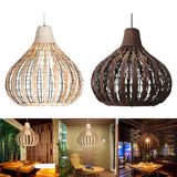 Maxbell Bamboo Pendant Lampshade Room Hanging Ceiling Lamp Light Shade Bamboo Color