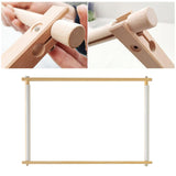 Maxbell Wood Tapestry Scroll Embroidery Frame Cross Stitch DIY Crafts Sewing Tools 50x42cm