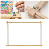 Maxbell Wood Tapestry Scroll Embroidery Frame Cross Stitch DIY Crafts Sewing Tools 50x42cm