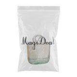 Maxbell Glass Bag Vase with Handle Transparent Hydroponics Terrarium Plant Container 20x11x6cm