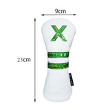 Maxbell Golf Wood Head Cover Utility Drivers Headcover Protector Guard White No.X