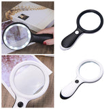 Maxbell Small Handheld Magnifier with 18 LED Light for Seniors Children Books  Black