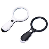 Maxbell Small Handheld Magnifier with 18 LED Light for Seniors Children Books  Black