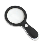 Maxbell Small Handheld Magnifier with 18 LED Light for Seniors Children Books  Black