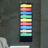 Maxbell Wall Mount 10 Pocket Hanging File Sorter Organizer Folder Holder Storage