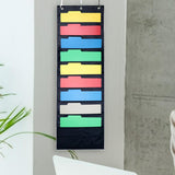 Maxbell Wall Mount 10 Pocket Hanging File Sorter Organizer Folder Holder Storage