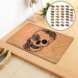 Maxbell Printed Halloween Doormat Pumpkin Non-Slip Area Area Rug Office Bathroom style 1