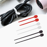 Maxbell 6 X Silicone Strap Tie Cable Organizer Soft Tie Wraps for USB Wire earphone