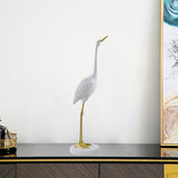 Resin Art Crane Statue Sculpture Bird Art Decor Home Wedding Decoration C