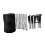 Maxbell Gutter Guard Mesh Cover Debris Protector Stop Leaf Blocks 18cmx8m 15 Hooks