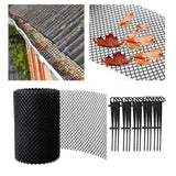 Maxbell Gutter Guard Mesh Cover Debris Protector Stop Leaf Blocks 18cmx8m 15 Hooks