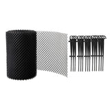 Maxbell Gutter Guard Mesh Cover Debris Protector Stop Leaf Blocks 18cmx8m 15 Hooks