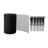Maxbell Gutter Guard Mesh Cover Debris Protector Stop Leaf Blocks 18cmx8m 15 Hooks