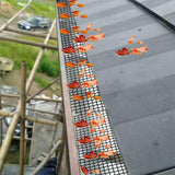 Maxbell Gutter Guard Mesh Cover Debris Protector Stop Leaf Blocks 18cmx8m 15 Hooks