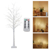 Maxbell LED Birch Tree Light for Home Decor Ornament 120cm 300 LED with Remote