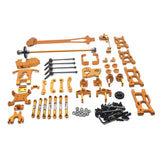 Maxbell RC Car Metal Upgrade Part Kit fit for WLtoys 1/12 RC 2.4G 4WD Car Accs gold