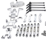 Maxbell RC Car Metal Upgrade Part Kit fit for WLtoys 1/12 RC 2.4G 4WD Car Accs silver