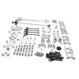 Maxbell RC Car Metal Upgrade Part Kit fit for WLtoys 1/12 RC 2.4G 4WD Car Accs silver