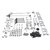 Maxbell RC Car Metal Upgrade Part Kit fit for WLtoys 1/12 RC 2.4G 4WD Car Accs silver