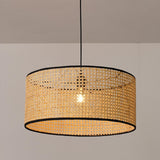 Maxbell Bamboo Weave Round Pendant Light Fixture Kitchen Ceiling Lamp Chandelier Large 50x23cm