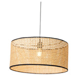 Maxbell Bamboo Weave Round Pendant Light Fixture Kitchen Ceiling Lamp Chandelier Large 50x23cm