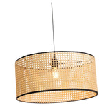 Maxbell Bamboo Weave Round Pendant Light Fixture Kitchen Ceiling Lamp Chandelier Large 50x23cm