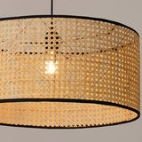 Maxbell Bamboo Weave Round Pendant Light Fixture Kitchen Ceiling Lamp Chandelier Large 50x23cm