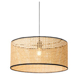 Maxbell Bamboo Weave Round Pendant Light Fixture Kitchen Ceiling Lamp Chandelier Large 50x23cm