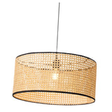 Maxbell Bamboo Weave Round Pendant Light Fixture Kitchen Ceiling Lamp Chandelier Large 50x23cm