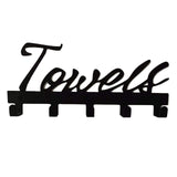 Maxbell Rustic Wall Key Hanger Hooks Towel Rack for Kitchen Home  Italic 5 Hooks