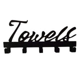 Maxbell Rustic Wall Key Hanger Hooks Towel Rack for Kitchen Home  Italic 5 Hooks