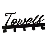 Maxbell Rustic Wall Key Hanger Hooks Towel Rack for Kitchen Home  Italic 5 Hooks