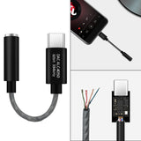 Maxbell USB C to 3.5mm USB C to Mic Jack Audio Dongle Cable for Microphone  Black