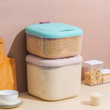 Maxbell 6KG Large Rice Storage Container Cereal Dispenser Grain Box  Blue